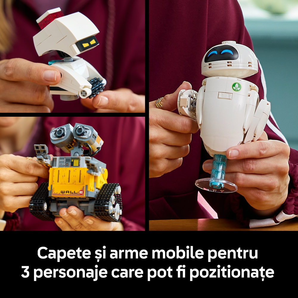 LEGO Disney: Pixar WALL-E si EVE 43279, 18 ani+, 811 piese