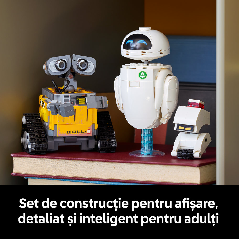 LEGO Disney: Pixar WALL-E si EVE 43279, 18 ani+, 811 piese