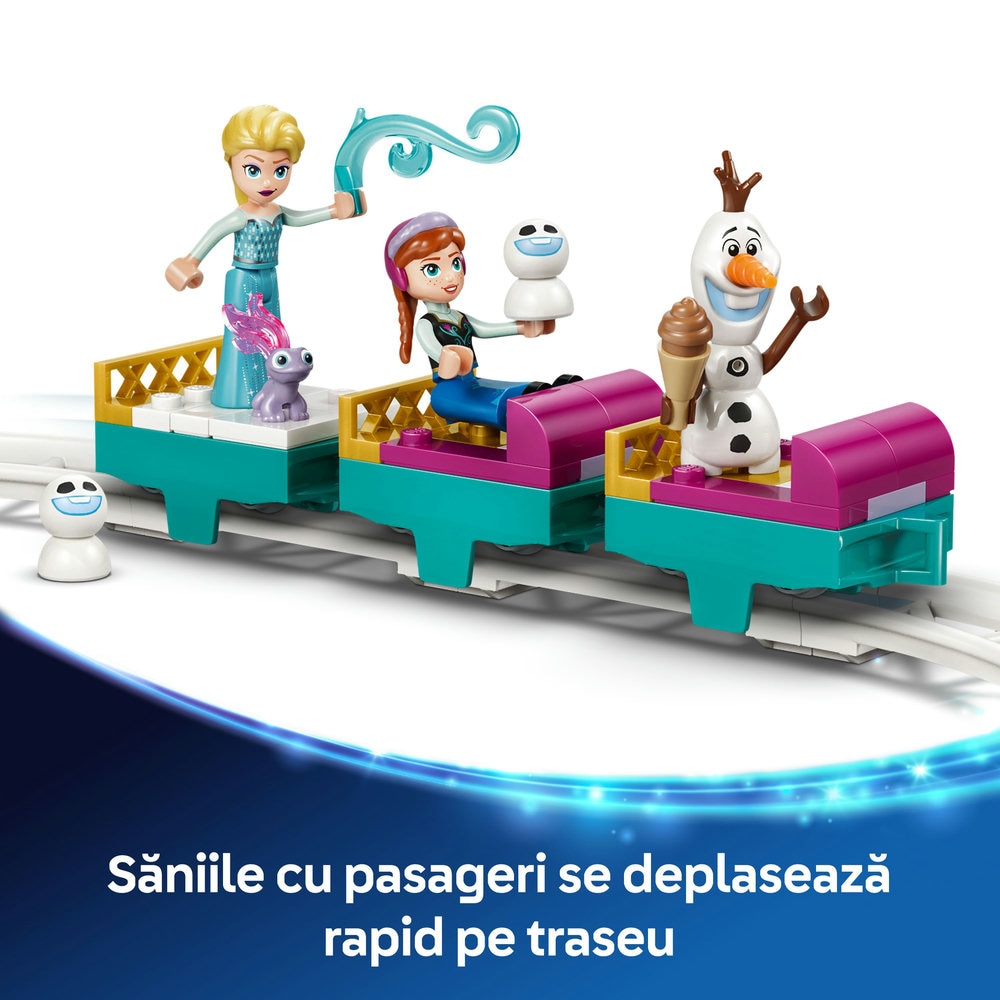 LEGO Disney Princess: Aventura cu sania pe sine la castelul de gheata al Elsei 43281, 4 ani+, 216 piese