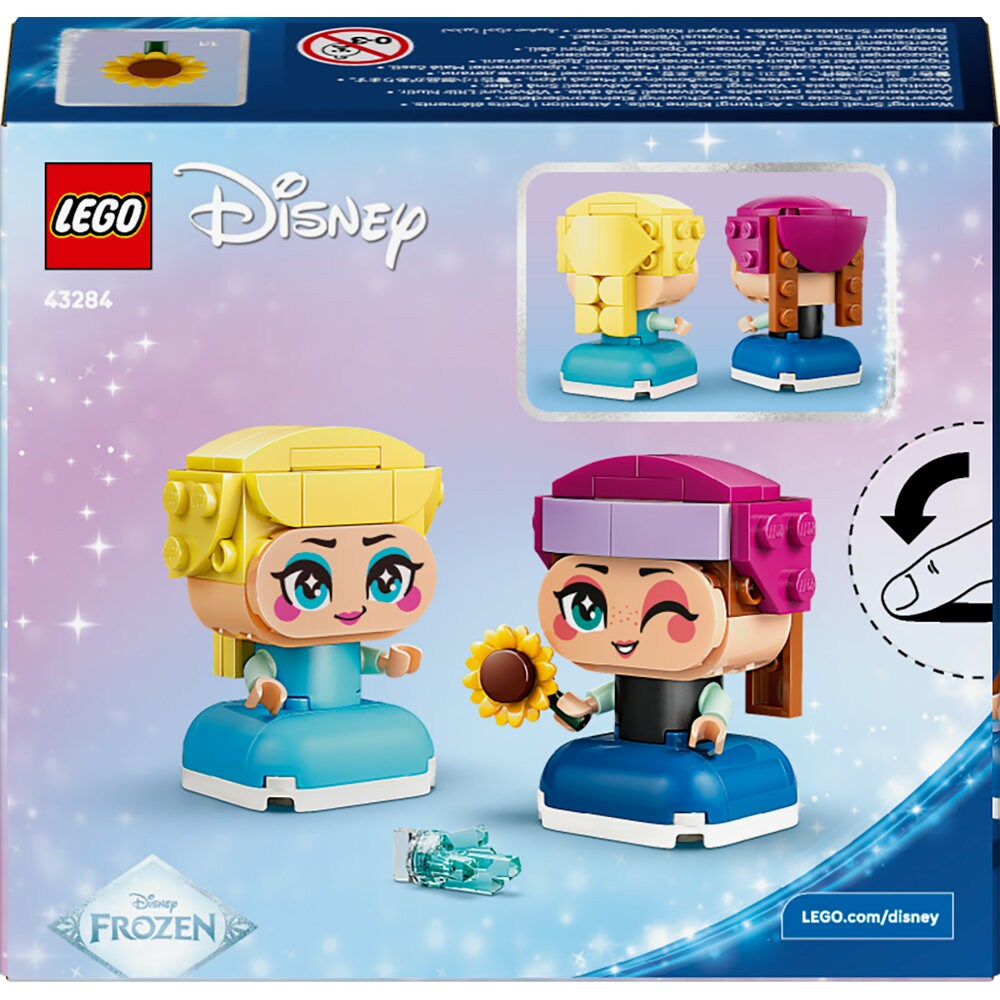 LEGO Disney Princess: Miniprintesele Anna si Elsa 43284, 5 ani+, 65 piese
