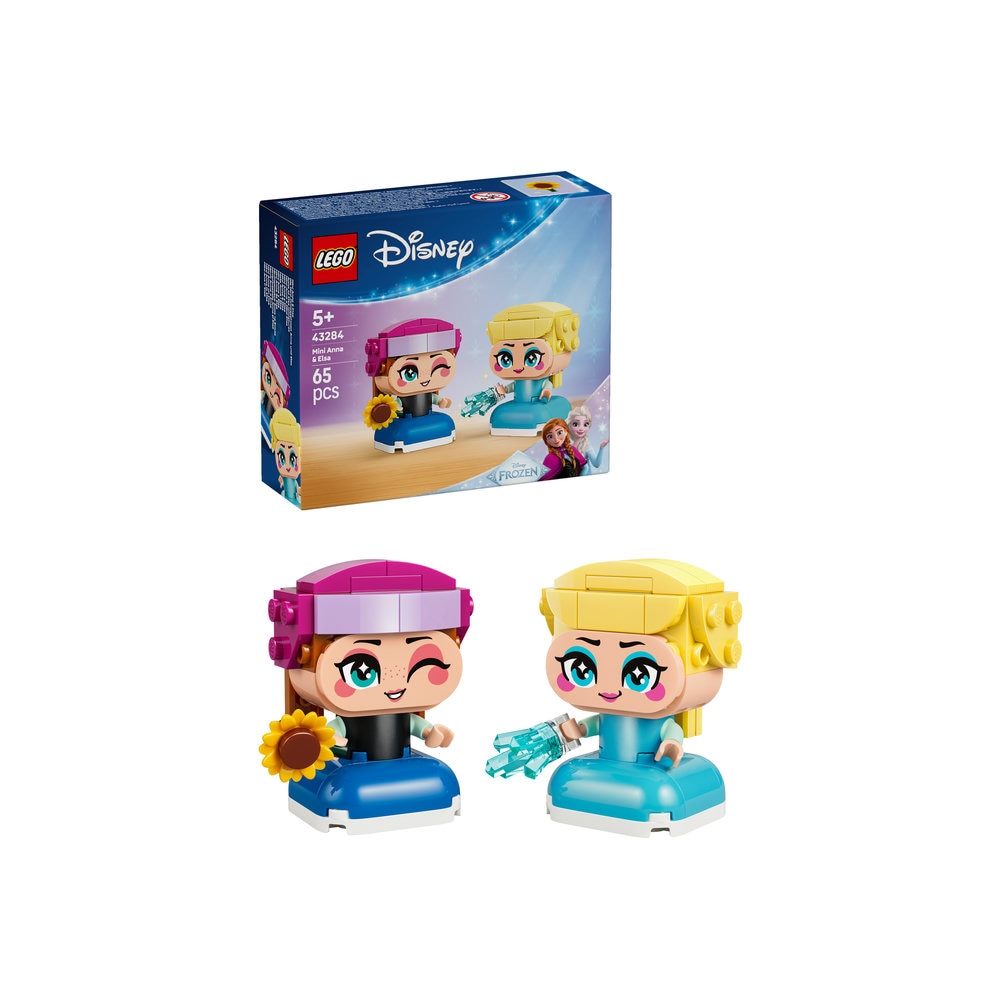 LEGO Disney Princess: Miniprintesele Anna si Elsa 43284, 5 ani+, 65 piese