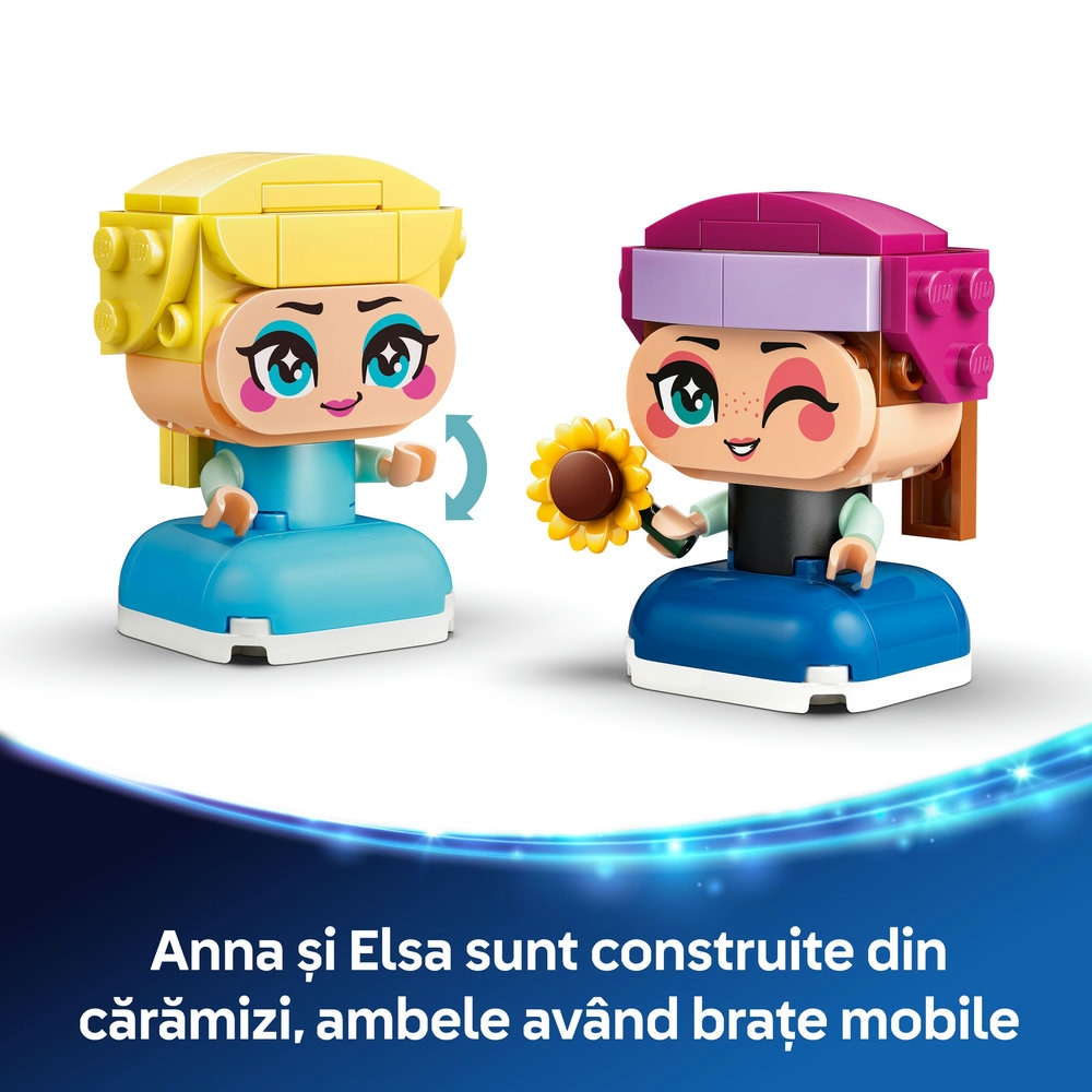 LEGO Disney Princess: Miniprintesele Anna si Elsa 43284, 5 ani+, 65 piese