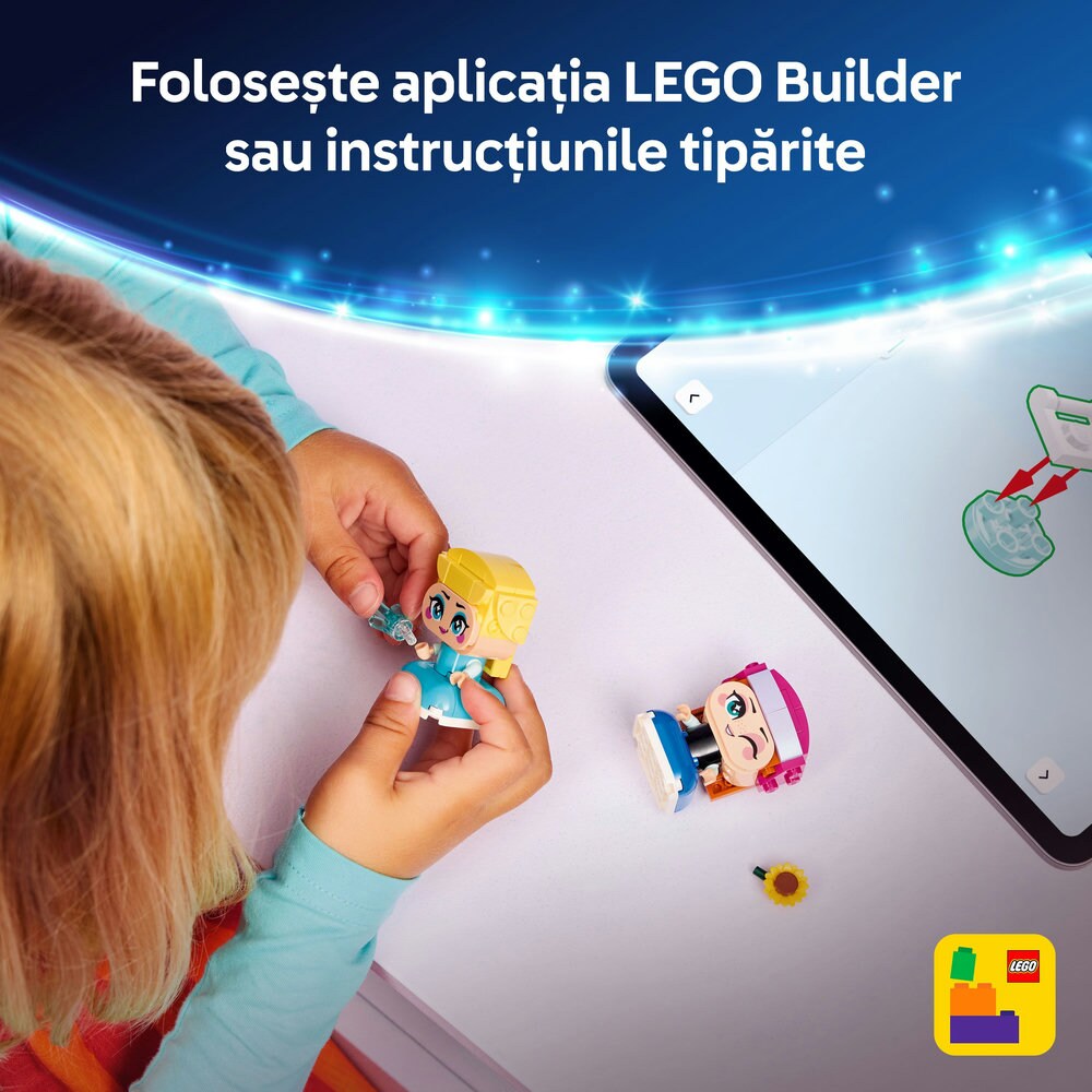 LEGO Disney Princess: Miniprintesele Anna si Elsa 43284, 5 ani+, 65 piese