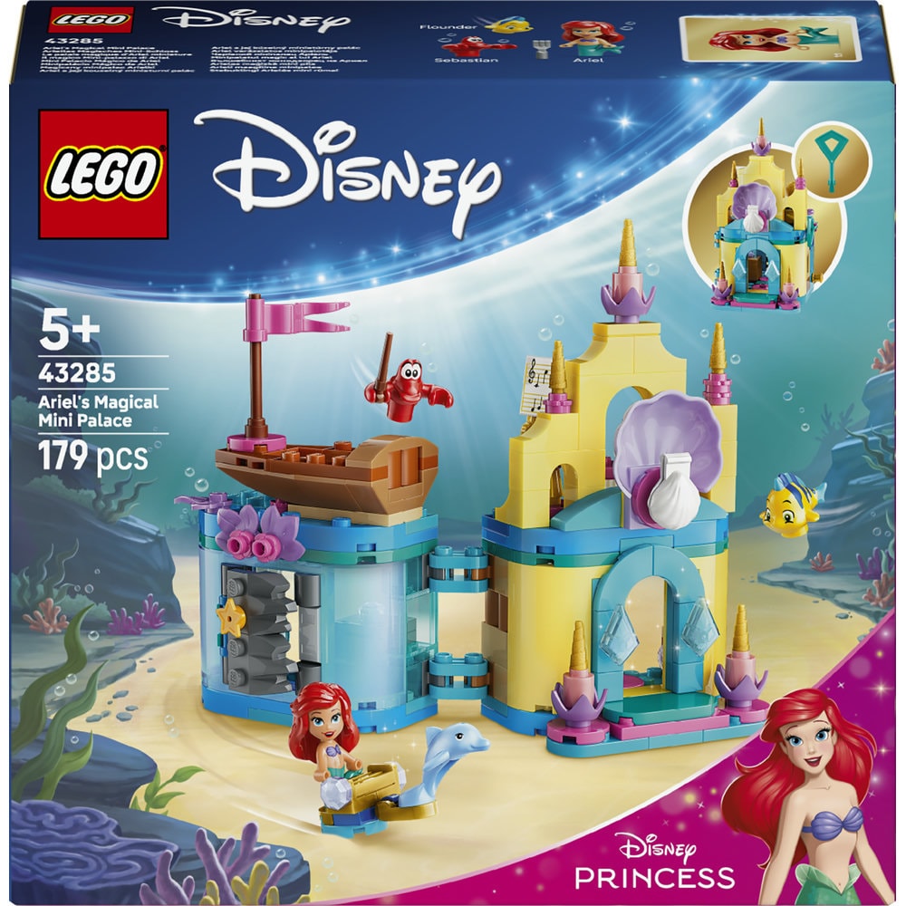 LEGO Disney Princess: Minipalatul magic al lui Ariel 43285, 5 ani+, 179 piese