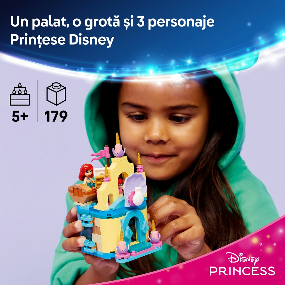 LEGO Disney Princess: Minipalatul magic al lui Ariel 43285, 5 ani+, 179 piese