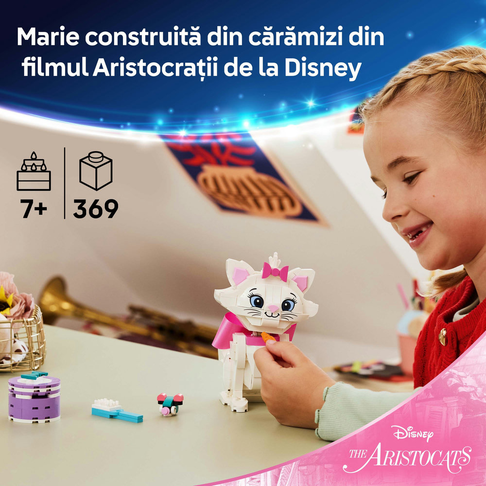 LEGO Disney Classic: Adorabila Marie din Pisicile aristocrate 43286, 7 ani+, 369 piese