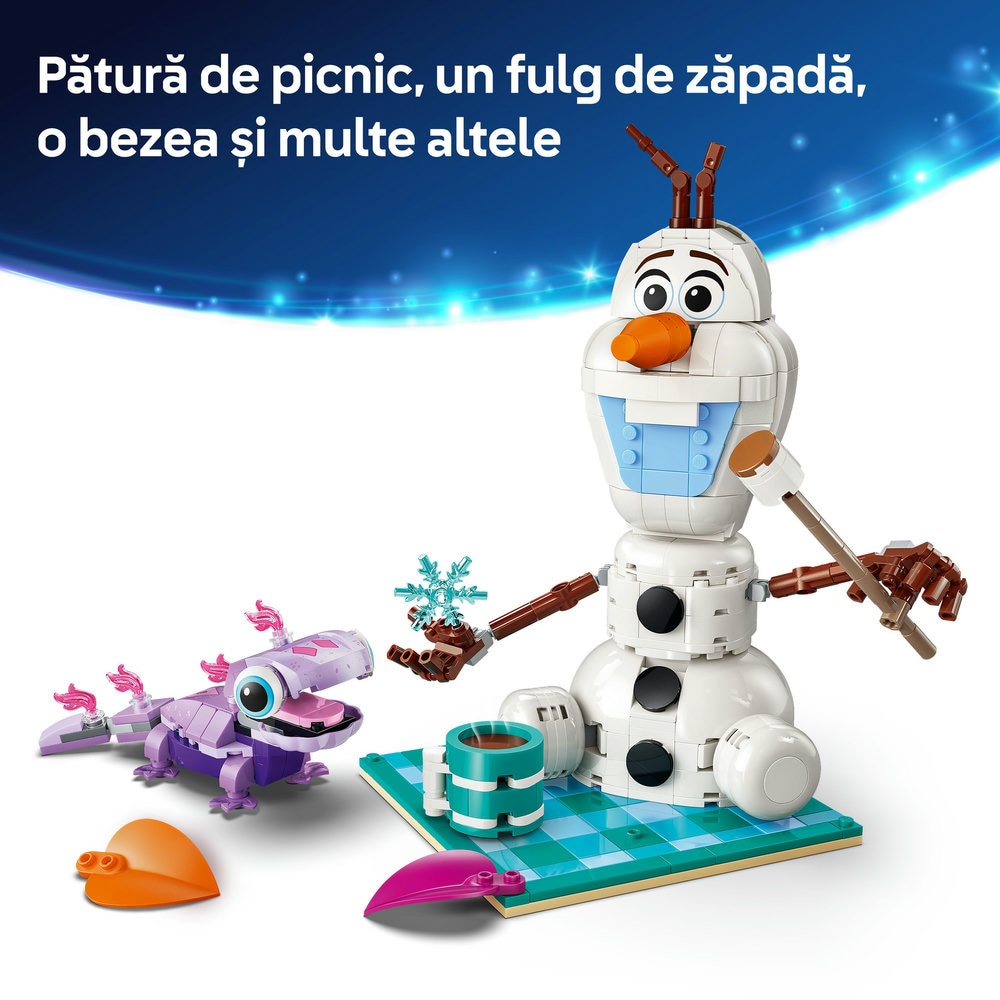 LEGO Disney Princess: Distractie la picnic cu Olaf si Bruni 43287, 7 ani+, 478 piese