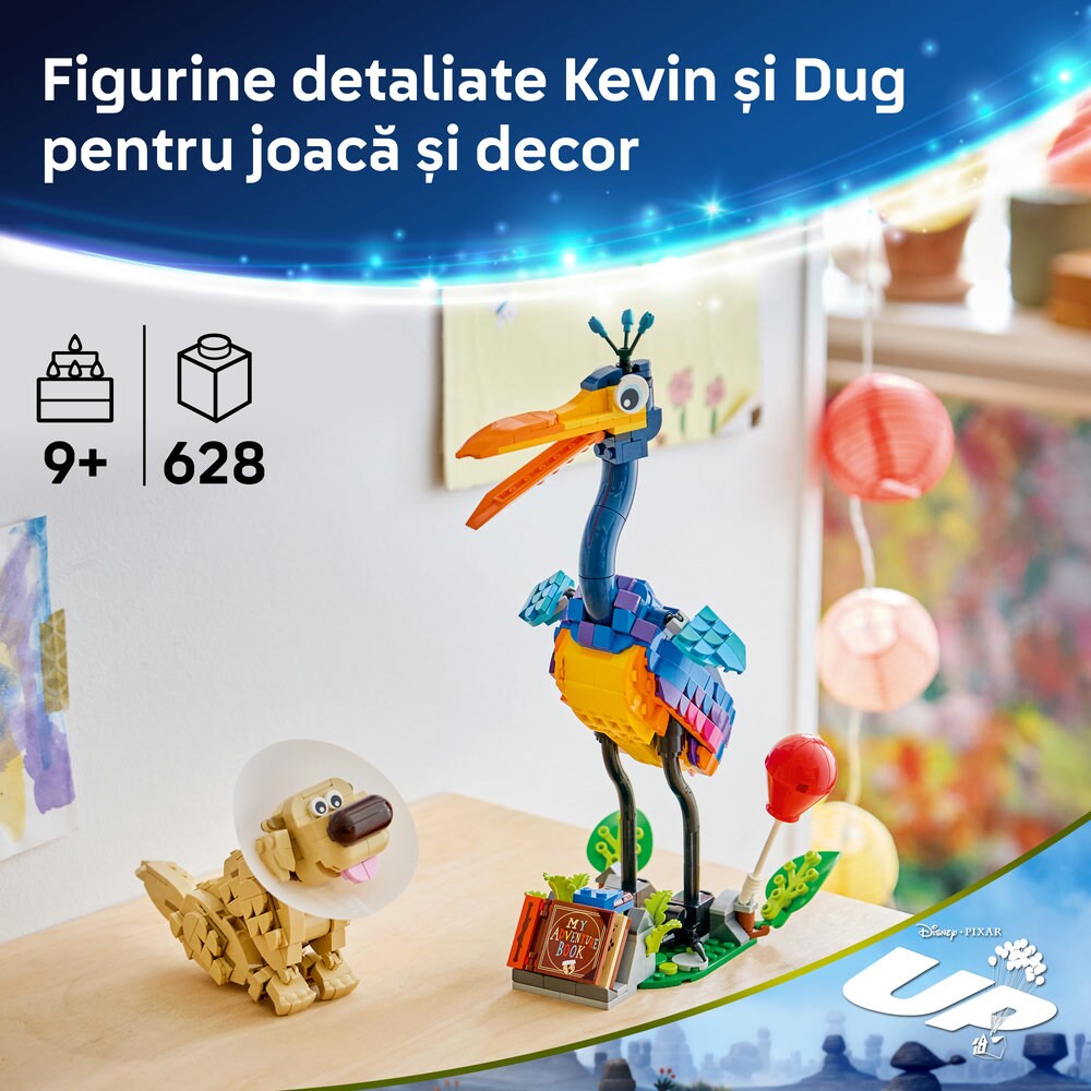 LEGO Disney: Pixar Kevin si Dug 432900, 9 ani+, 628 piese
