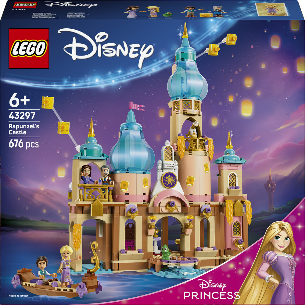 LEGO Disney Princess: Castelul lui Rapunzel 43297, 6 ani+, 676 piese