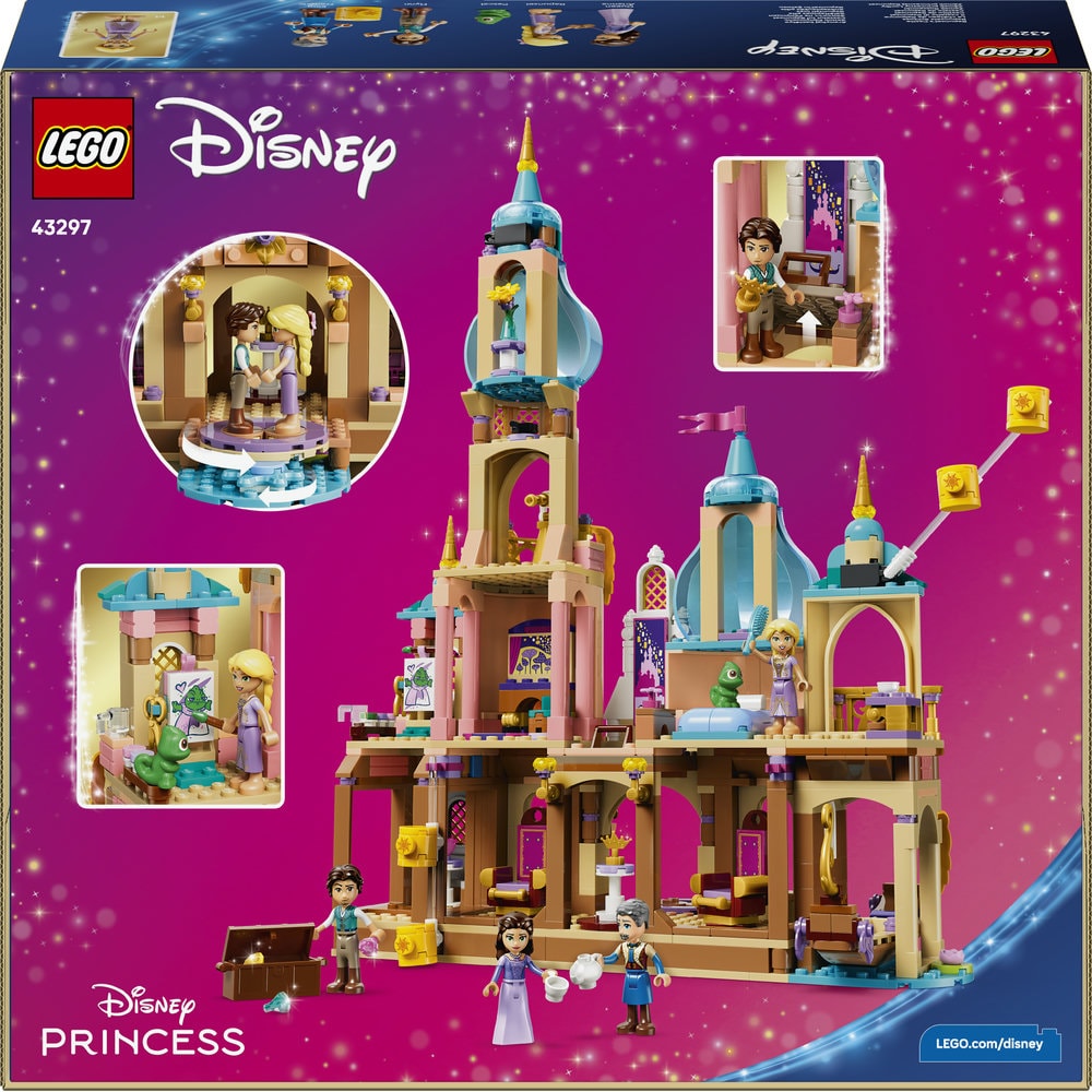 LEGO Disney Princess: Castelul lui Rapunzel 43297, 6 ani+, 676 piese