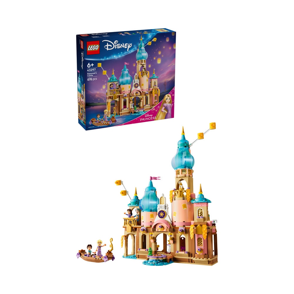 LEGO Disney Princess: Castelul lui Rapunzel 43297, 6 ani+, 676 piese