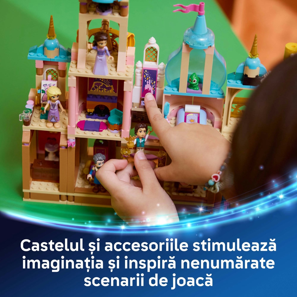 LEGO Disney Princess: Castelul lui Rapunzel 43297, 6 ani+, 676 piese