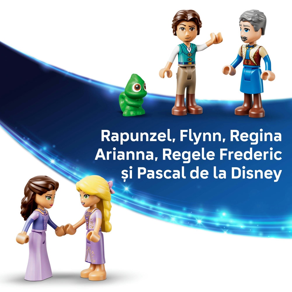 LEGO Disney Princess: Castelul lui Rapunzel 43297, 6 ani+, 676 piese