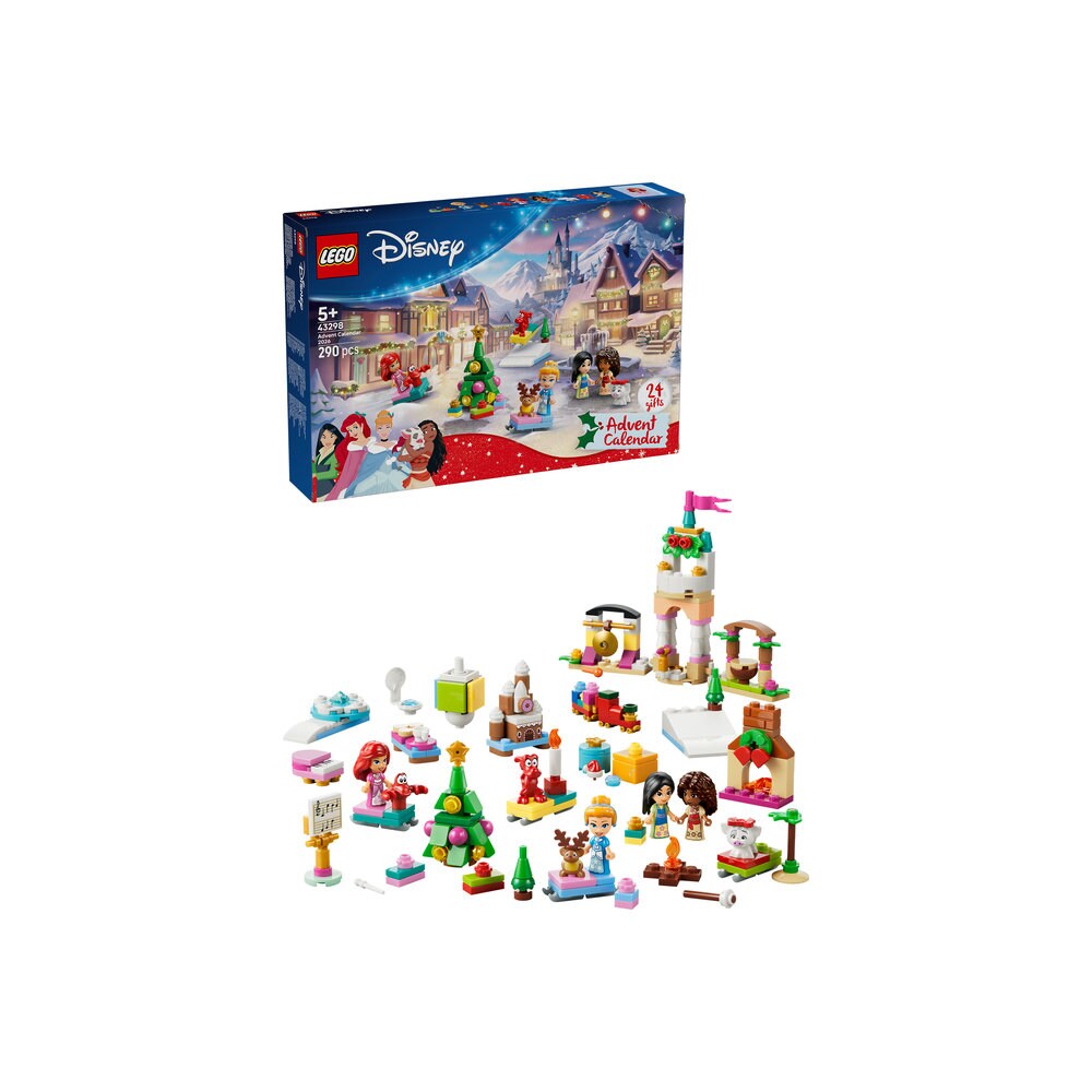 LEGO Disney Princess: Calendar de advent 2026 43298, 5 ani+, 290 piese