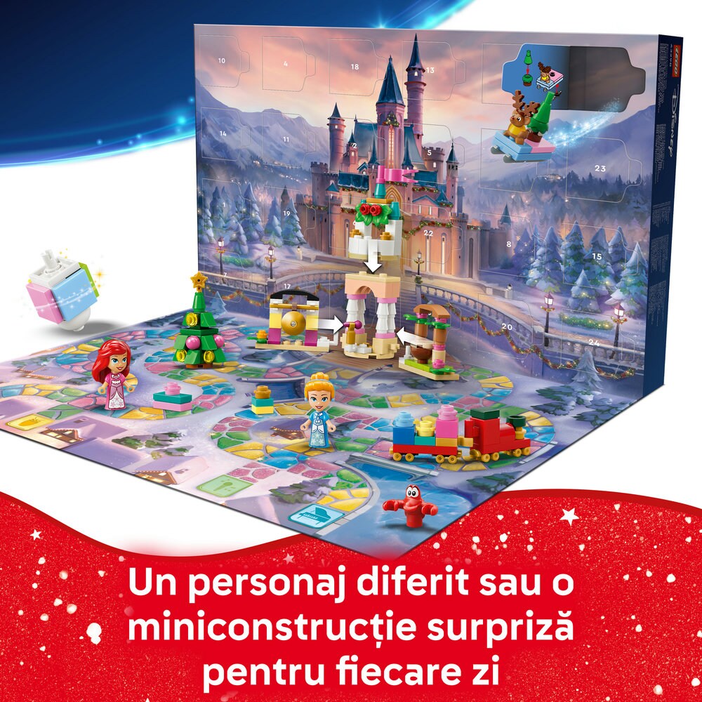 LEGO Disney Princess: Calendar de advent 2026 43298, 5 ani+, 290 piese