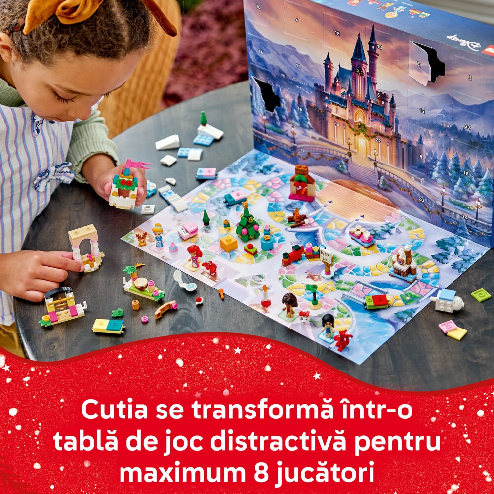 LEGO Disney Princess: Calendar de advent 2026 43298, 5 ani+, 290 piese