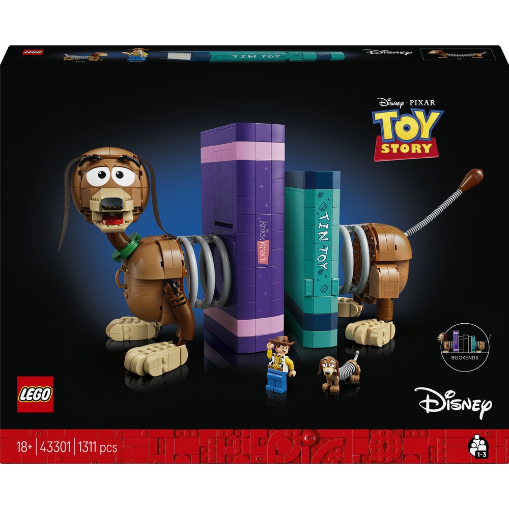 LEGO Disney: Pixar - Opritoare de carti Cainele Slinky din Povestea jucariilor 43301, 18 ani+, 1311 piese