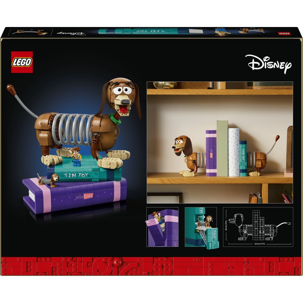 LEGO Disney: Pixar - Opritoare de carti Cainele Slinky din Povestea jucariilor 43301, 18 ani+, 1311 piese