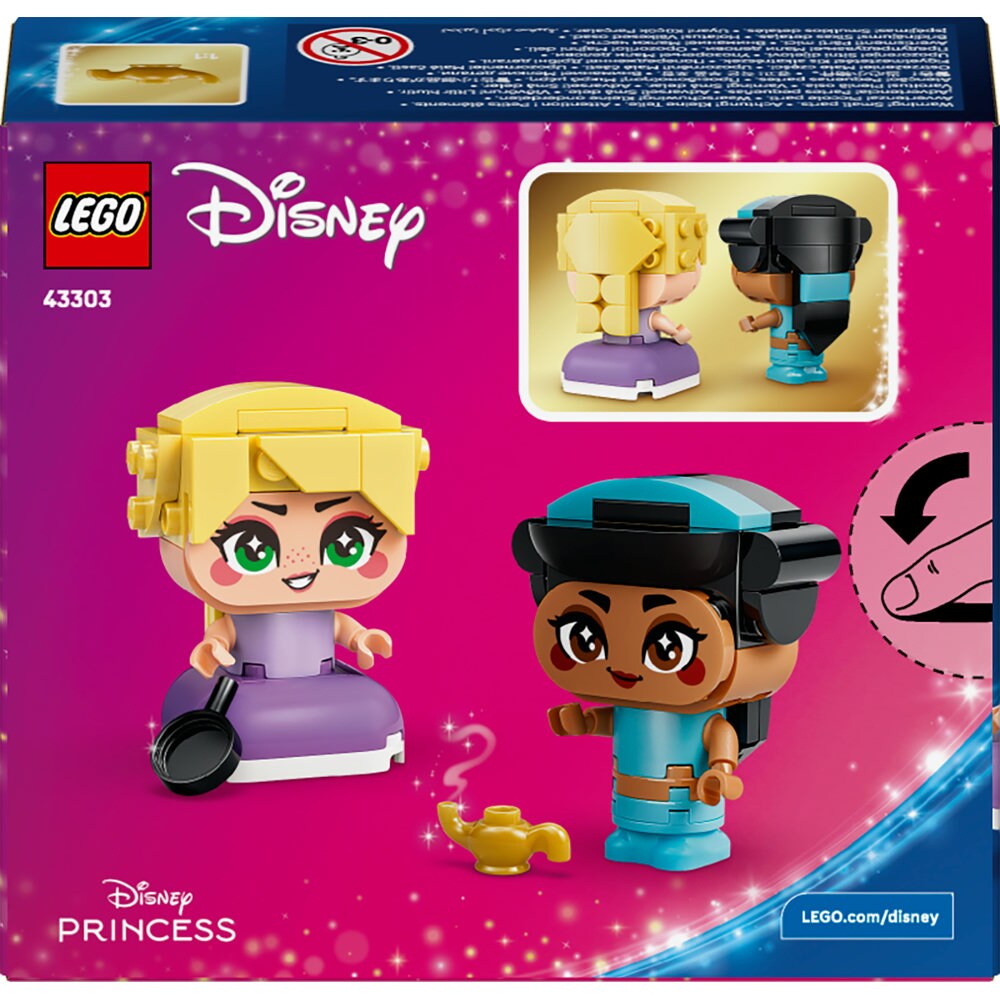 LEGO Disney Princess: Miniprintesele Jasmine si Rapunzel 43303, 5 ani+, 59 piese
