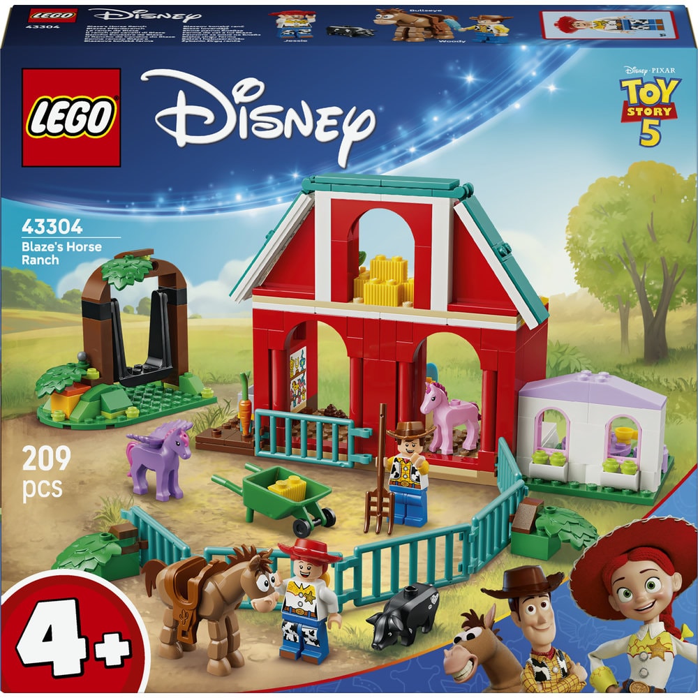 LEGO Disney: Pixar - Ferma de cai a lui Blaze 43304, 4 ani+, 209 piese