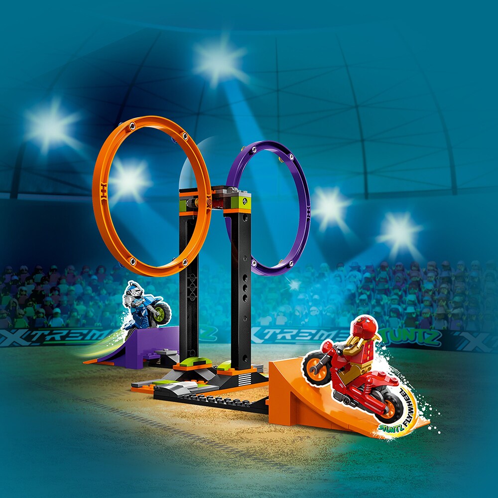 LEGO City: Provocarea cascadorii cu rotiri 60360, 6 ani+, 117 piese