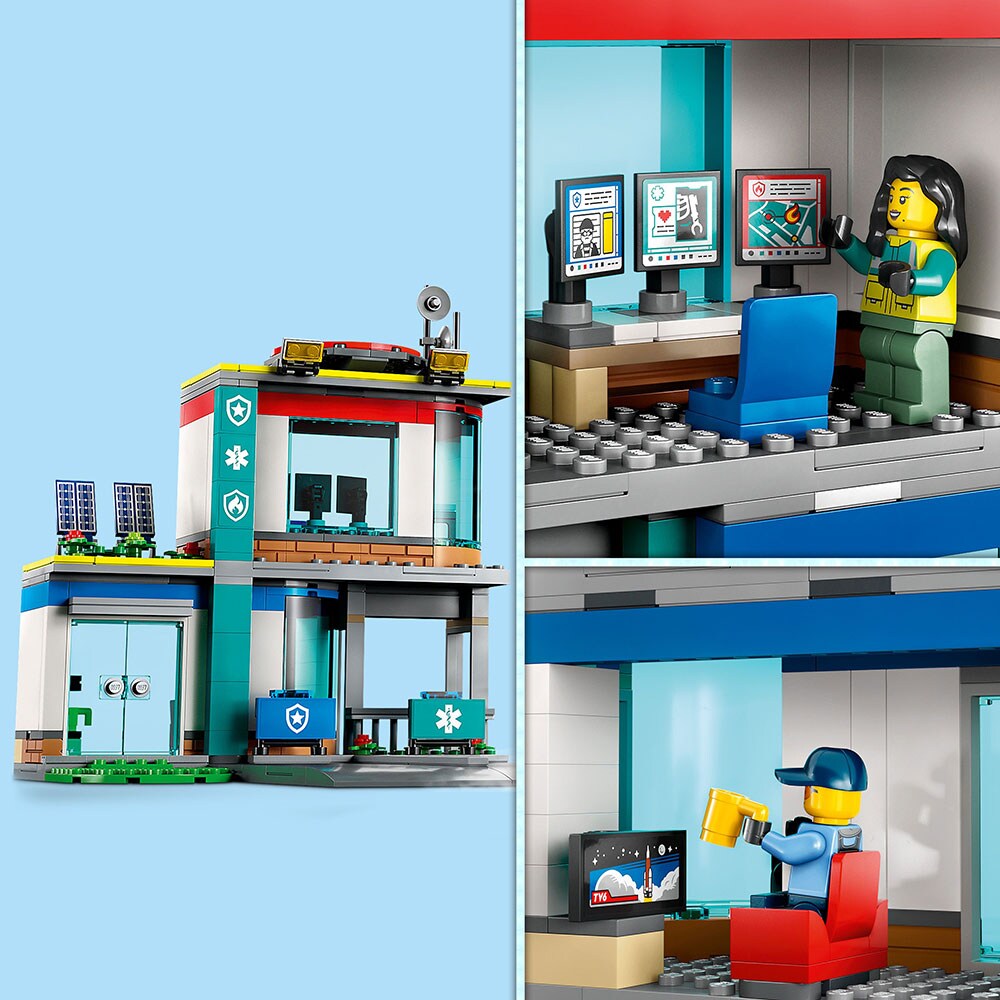 LEGO City: Centru pentru vehicule de urgenta 60371, 6 ani+, 706 piese