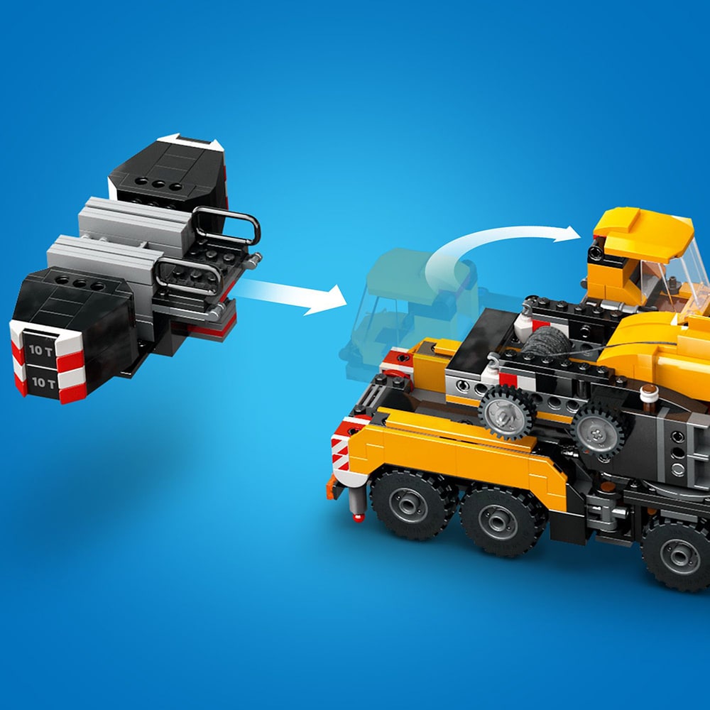 LEGO City: Macara mobila galbena de constructii 60409, 9 ani+, 1116 piese