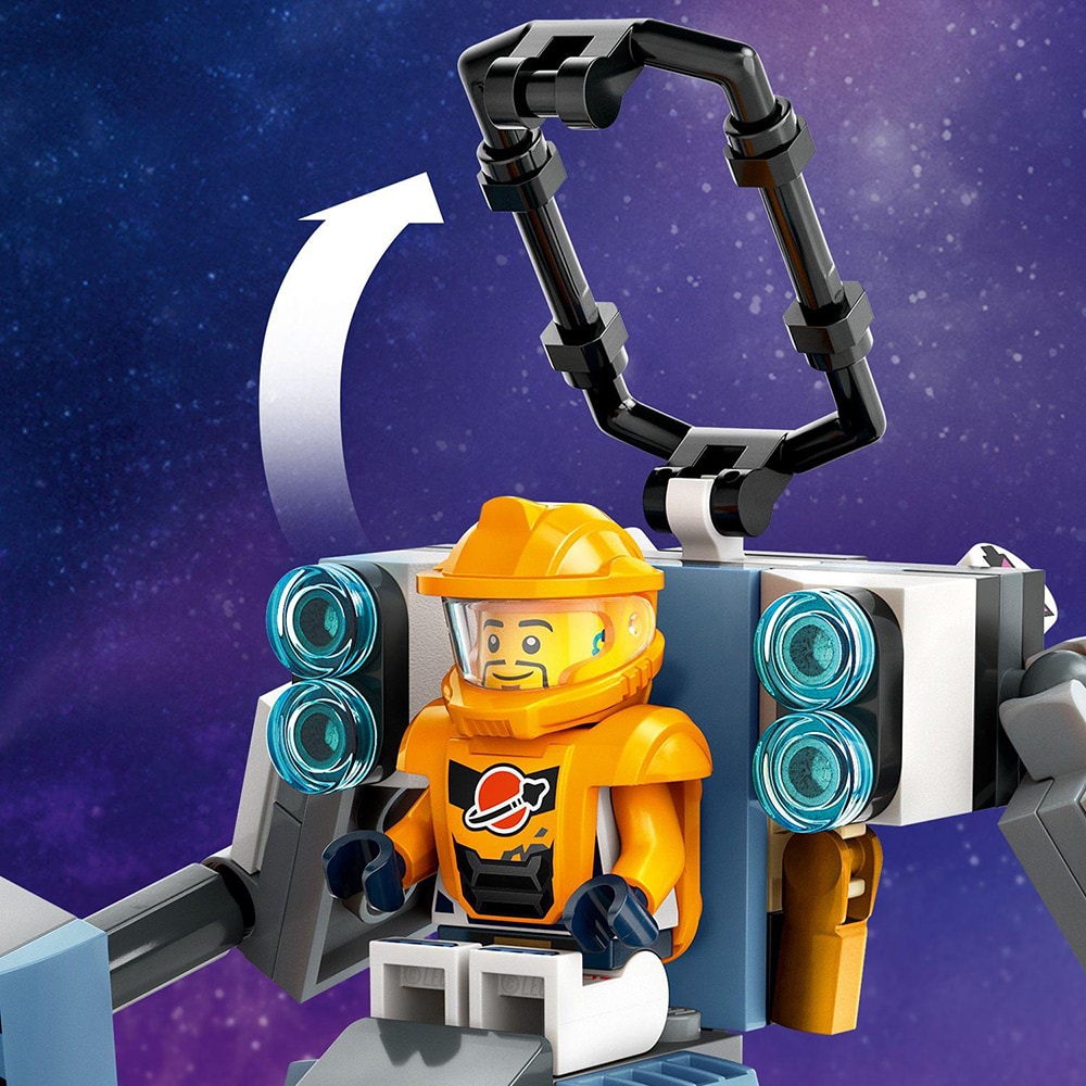 LEGO City: Robot spatial de constructii 60428, 6 ani+, 140 piese