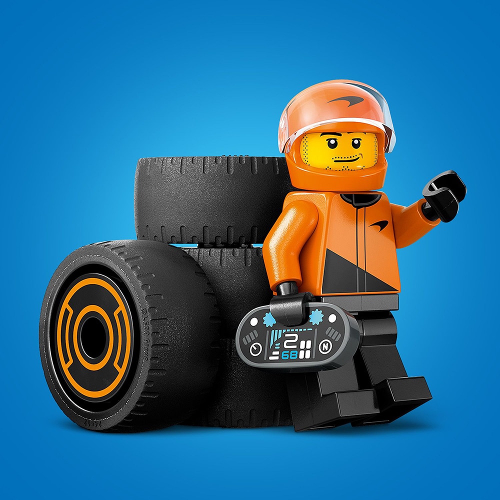 LEGO City: Formula 1 - Pilot F1 cu masina de curse McLaren 60442, 6 ani+, 86 piese