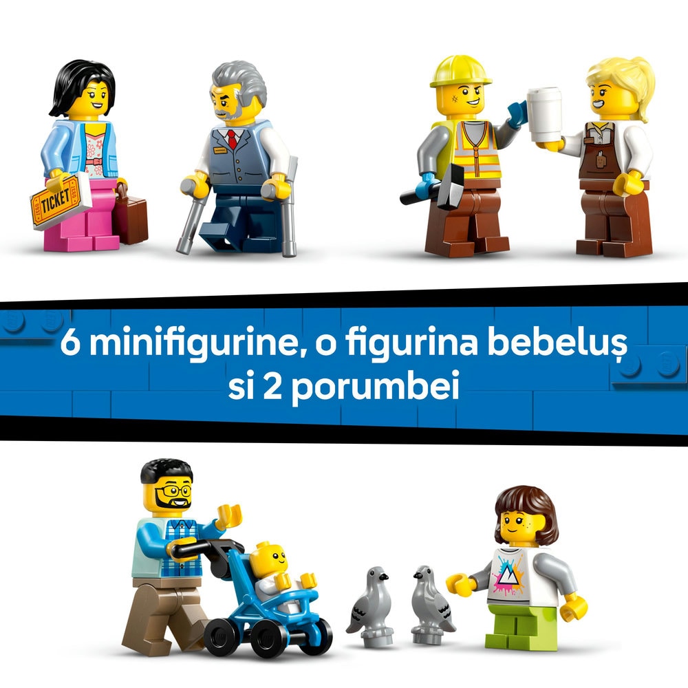 LEGO City: Gara centrala 60469, 7 ani+, 752 piese