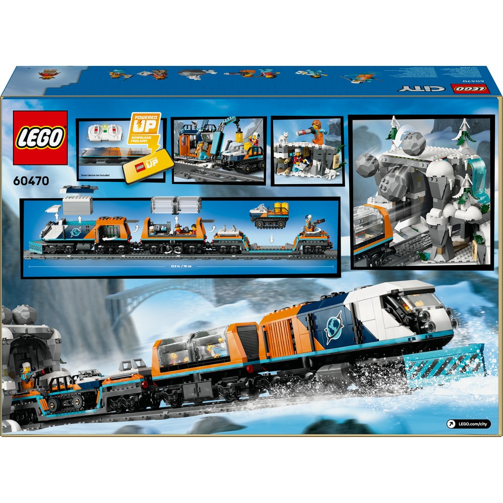 LEGO City: Trenul expres al exploratorilor spre Polul Arctic 60470, 7 ani+, 1517 piese