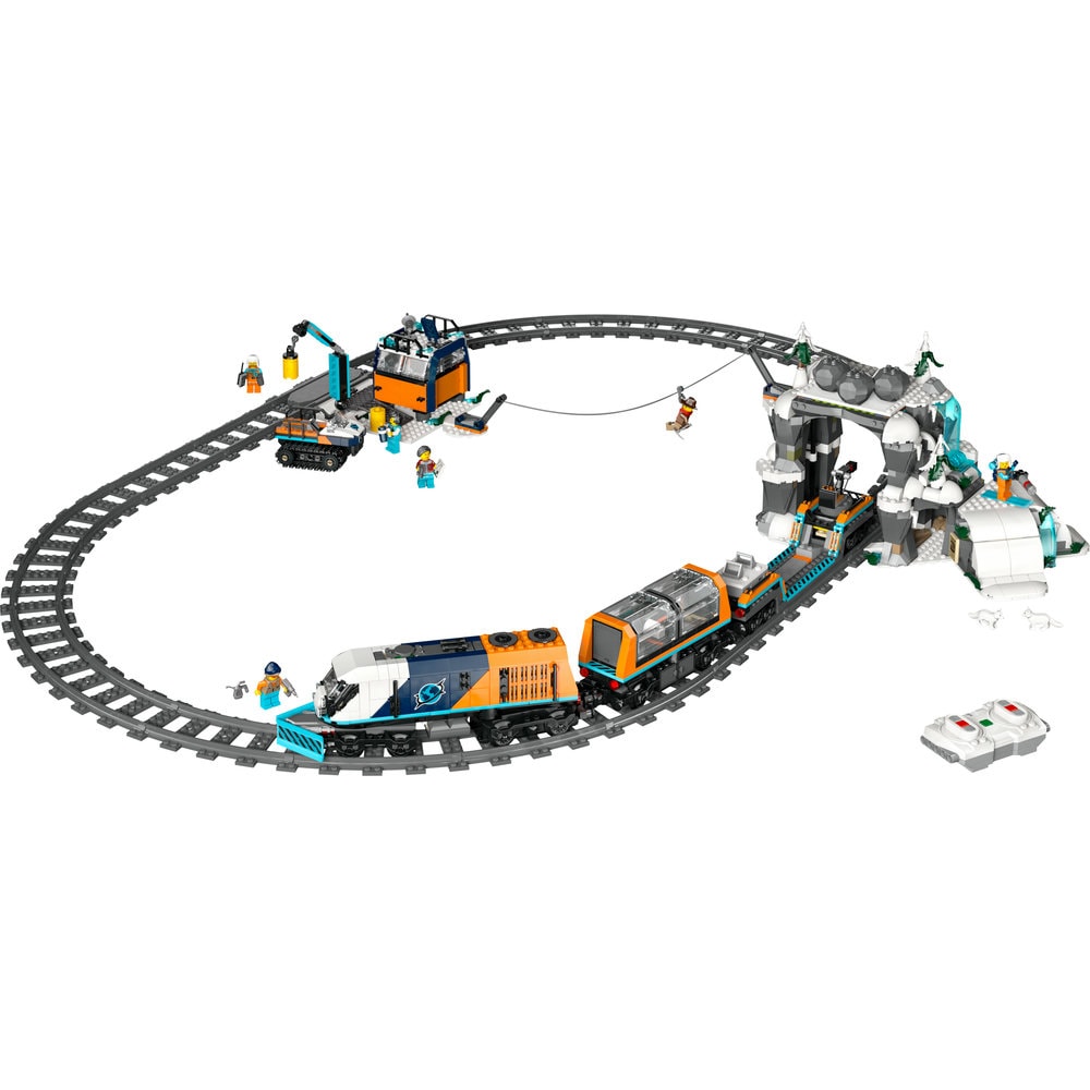 LEGO City: Trenul expres al exploratorilor spre Polul Arctic 60470, 7 ani+, 1517 piese
