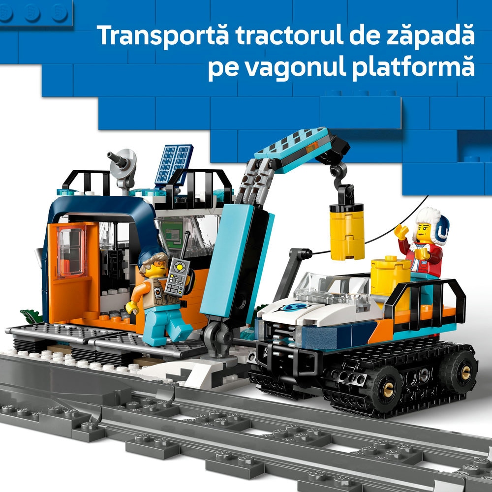 LEGO City: Trenul expres al exploratorilor spre Polul Arctic 60470, 7 ani+, 1517 piese
