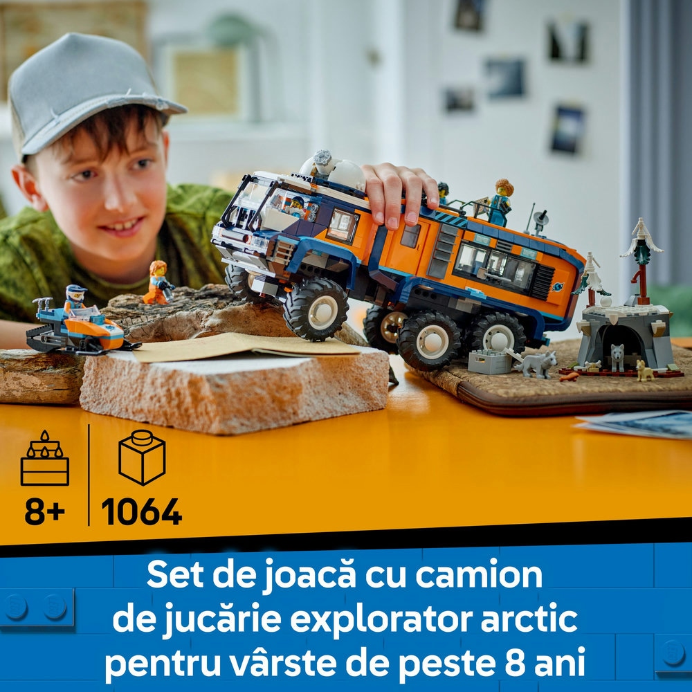 LEGO City: Camionul laborator stiintific al exploratorilor 60471, 8 ani+, 1064 piese