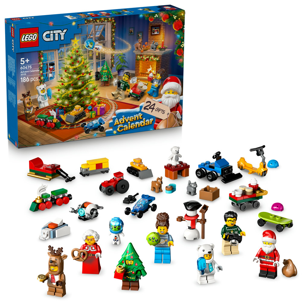 LEGO City: Calendar de advent 2025 60475, 5 ani+, 186 piese