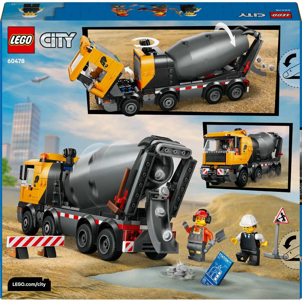 LEGO City: Autobetoniera 60478, 7 ani+, 371 piese