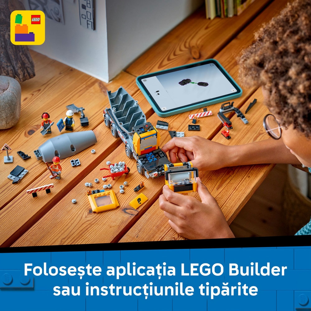 LEGO City: Autobetoniera 60478, 7 ani+, 371 piese