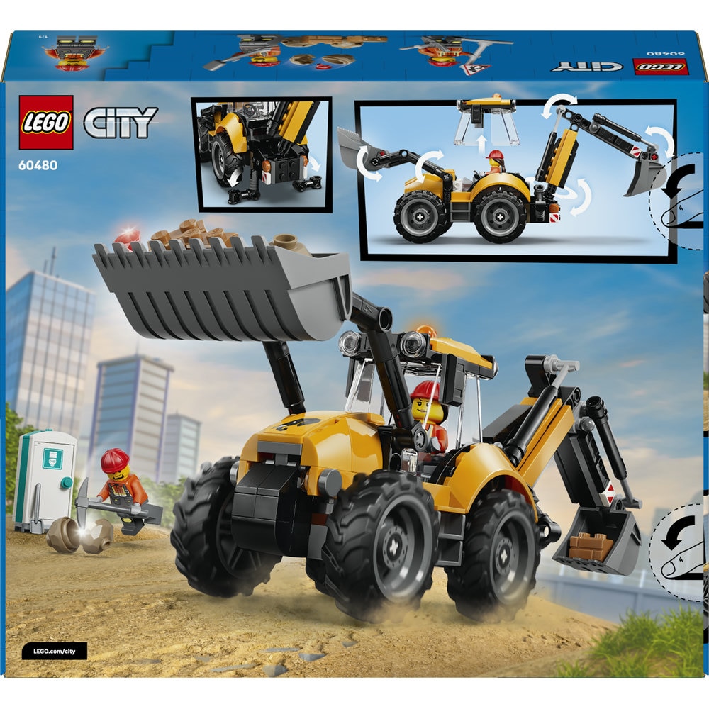 LEGO City: Buldoexcavator galben 60480, 7 ani+, 301 piese