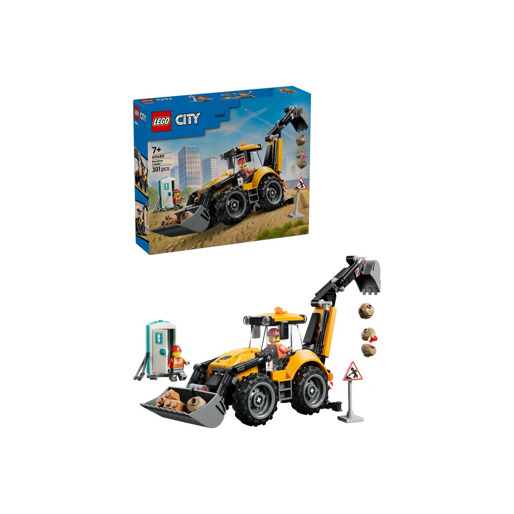 LEGO City: Buldoexcavator galben 60480, 7 ani+, 301 piese