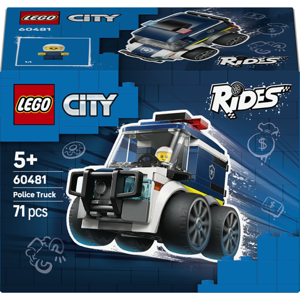 LEGO City: Vehicule - Camioneta de politie 60481, 5 ani+, 71 piese