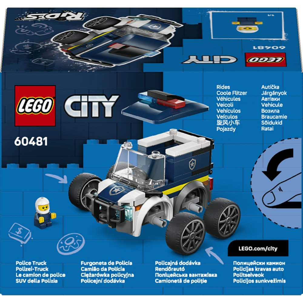 LEGO City: Vehicule - Camioneta de politie 60481, 5 ani+, 71 piese