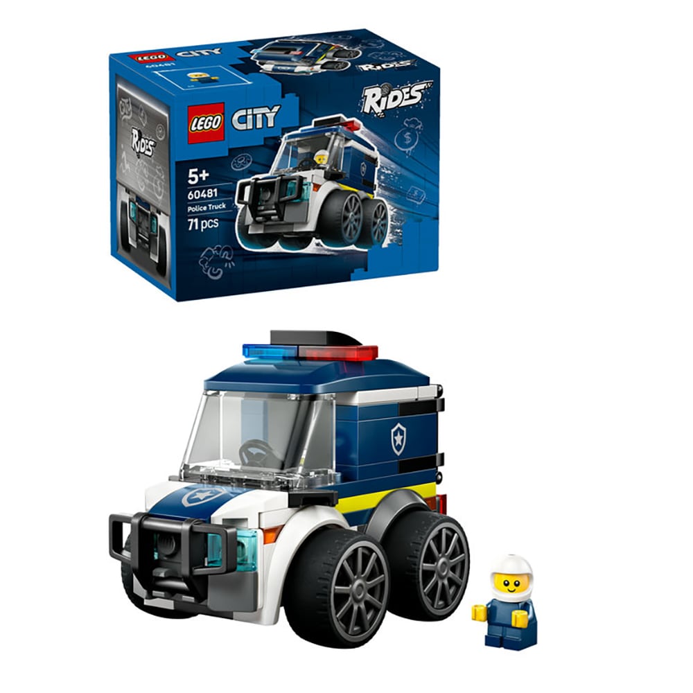 LEGO City: Vehicule - Camioneta de politie 60481, 5 ani+, 71 piese