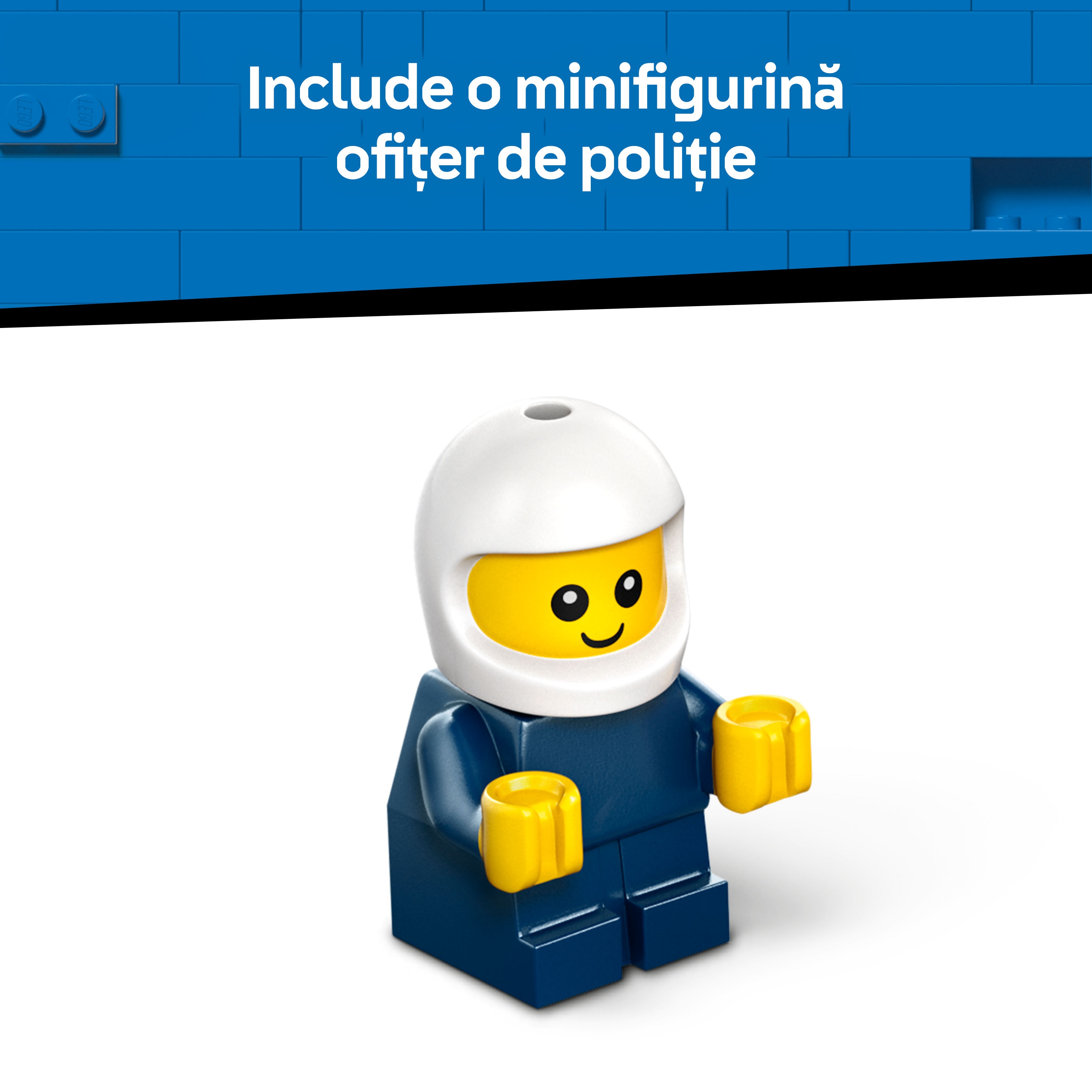 LEGO City: Vehicule - Camioneta de politie 60481, 5 ani+, 71 piese