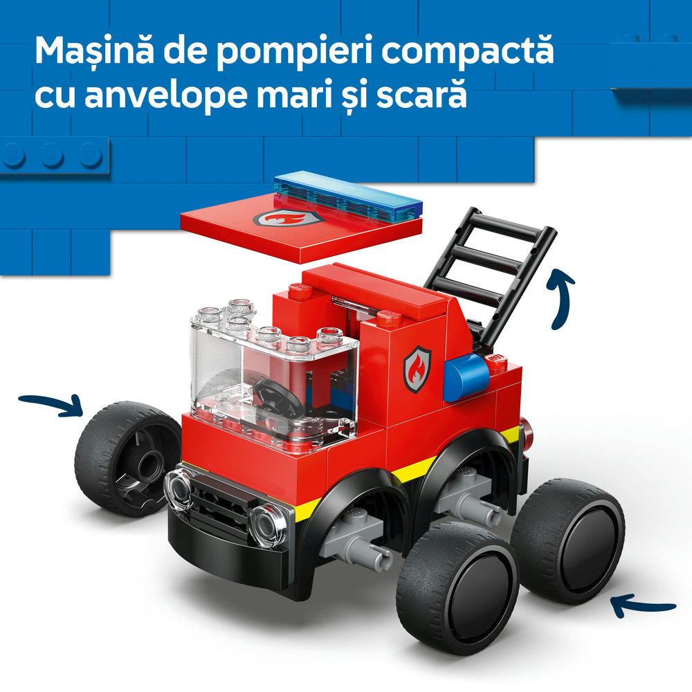 LEGO City: Vehicule Camioneta de pompieri 60482, 5 ani+, 67 piese