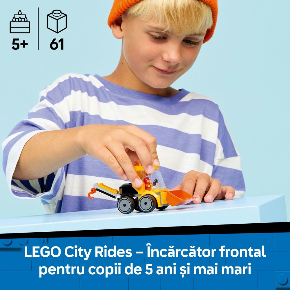 LEGO City: Vehicule - Incarcator de constructii 60483, 5 ani+, 61 piese