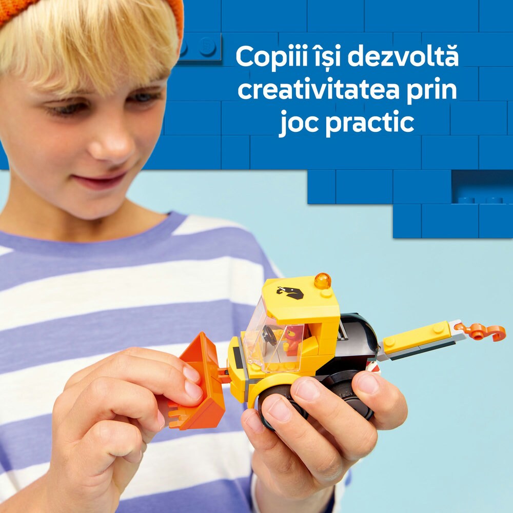 LEGO City: Vehicule - Incarcator de constructii 60483, 5 ani+, 61 piese