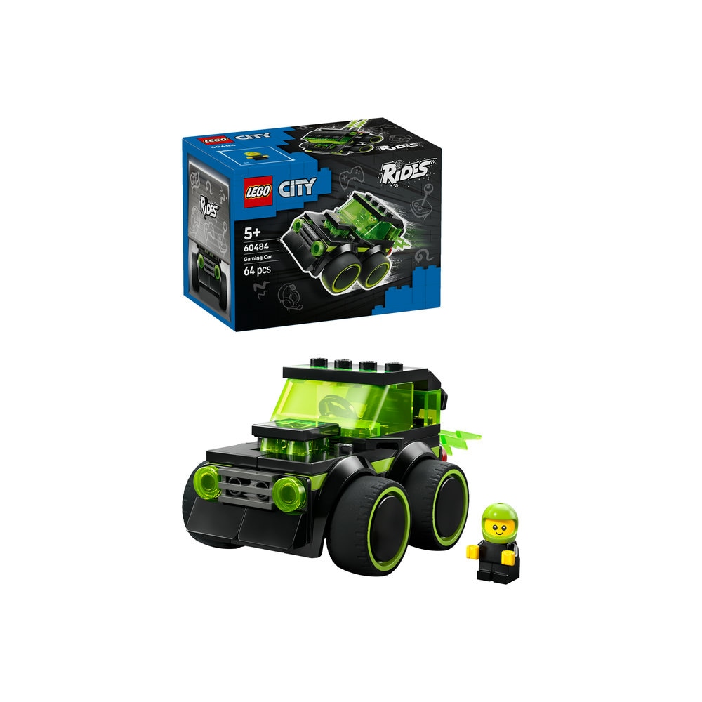 LEGO City: Vehicule  Masina de curse din jocuri video 60484, 5 ani+, 64 piese