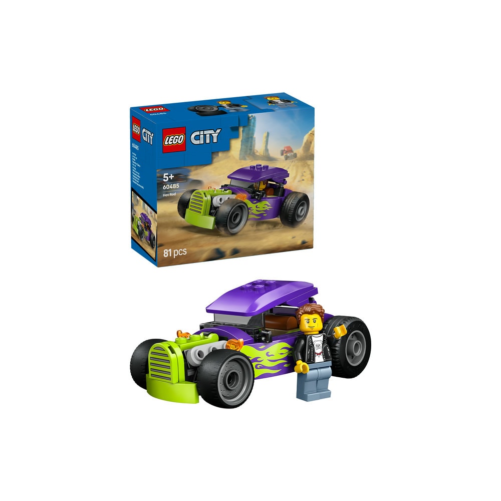LEGO City: Vehicul hot rod 60485, 5 ani+, 81 piese