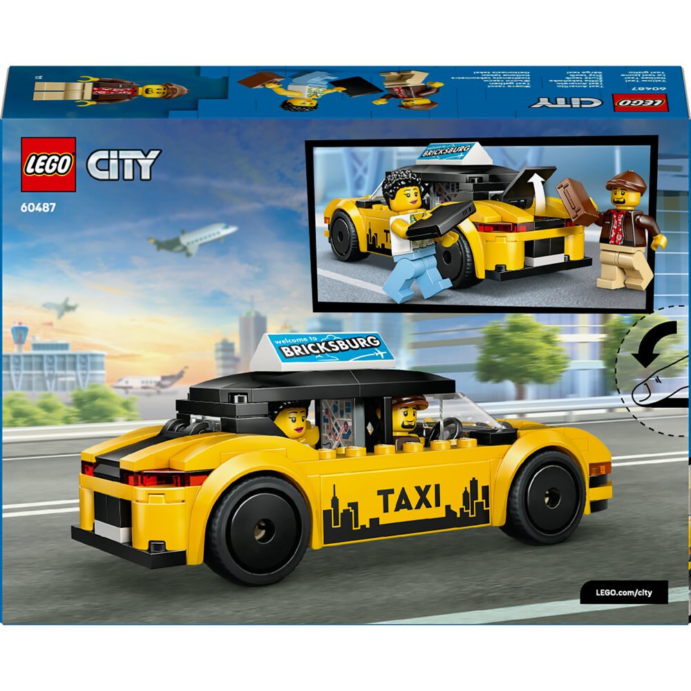 LEGO City: Taxi galben 60487, 5 ani+, 122 piese