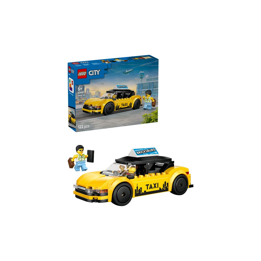 LEGO City: Taxi galben 60487, 5 ani+, 122 piese